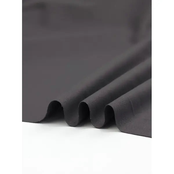 Pure Cotton Canvas Fabric - Charcoal | Truro Fabrics