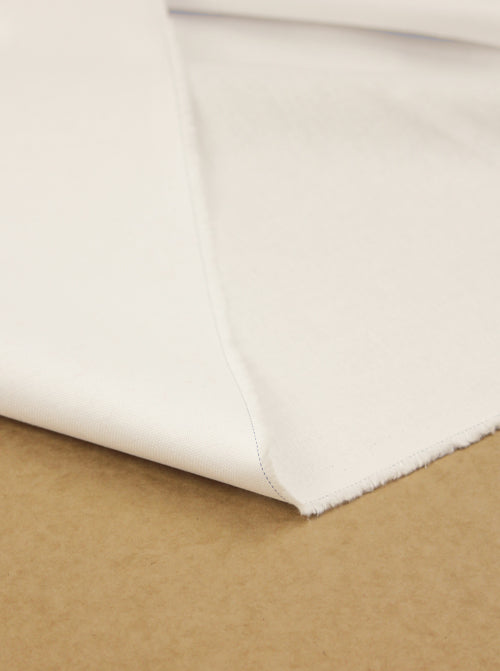Pure Cotton Canvas Fabric - Ivory