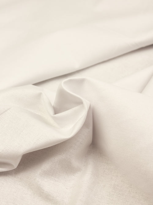Pure Cotton Canvas Fabric - Ivory