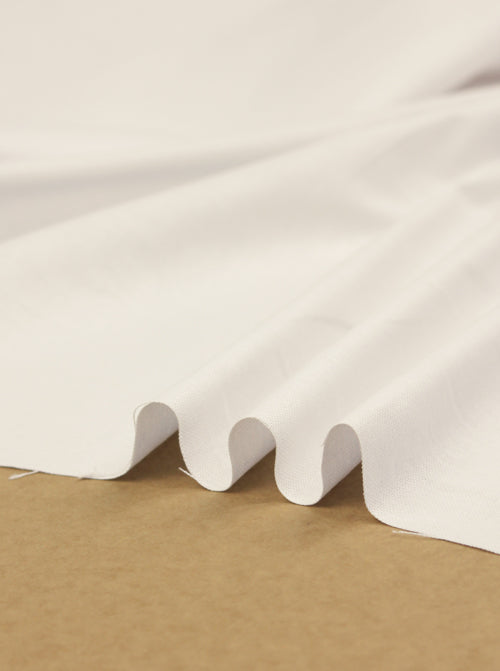 Pure Cotton Canvas Fabric - Ivory