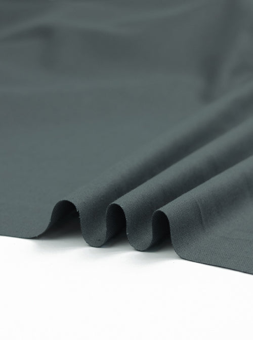 Pure Cotton Canvas Fabric - Pewter