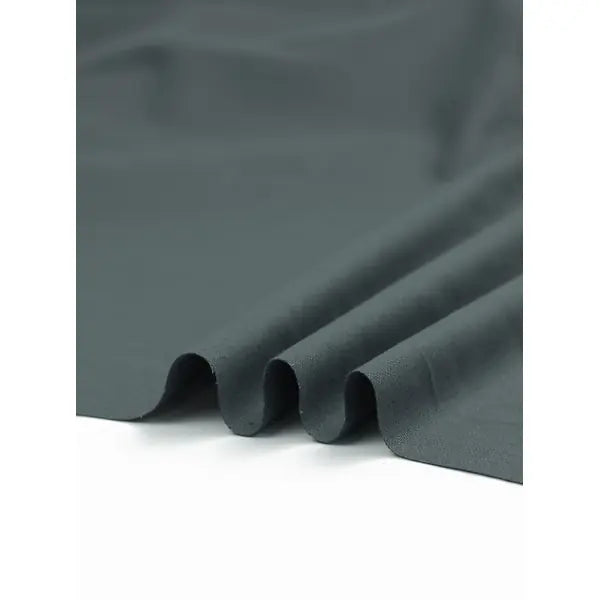 Pure Cotton Canvas Fabric - Pewter | Truro Fabrics