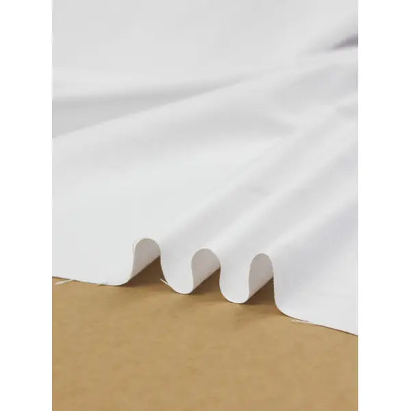 Pure Cotton Canvas Fabric - White | Truro Fabrics