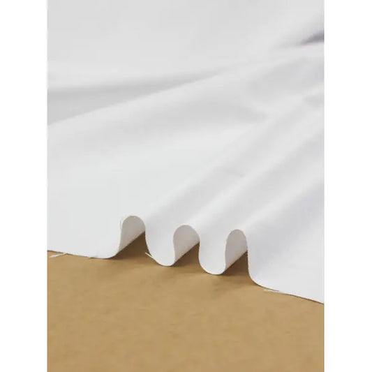 Pure Cotton Canvas Fabric - White | Truro Fabrics