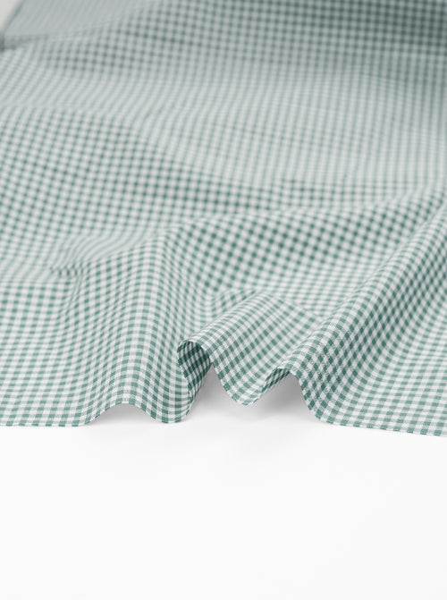 Yarn Dyed Cotton Fabric - 3mm Gingham Rockpool