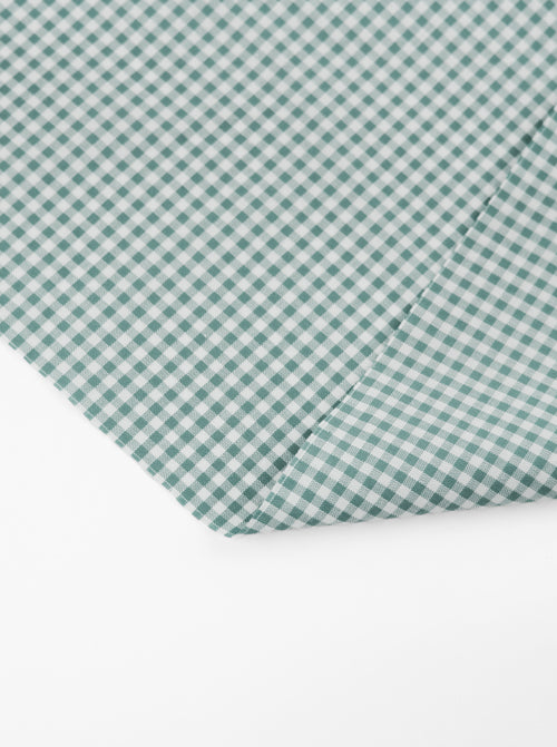 Yarn Dyed Cotton Fabric - 3mm Gingham Rockpool