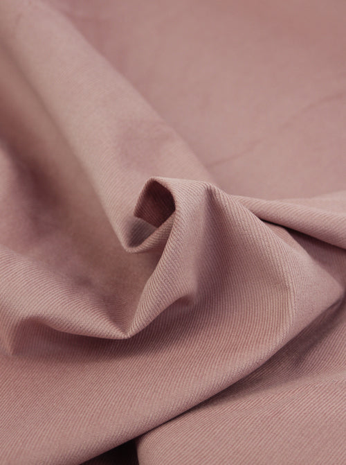 Cotton Babycord Fabric - Tea Rose