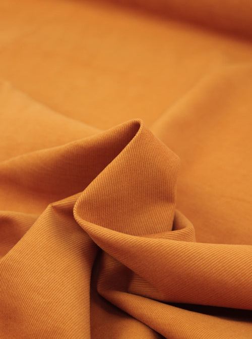 Cotton Babycord Fabric - Turmeric