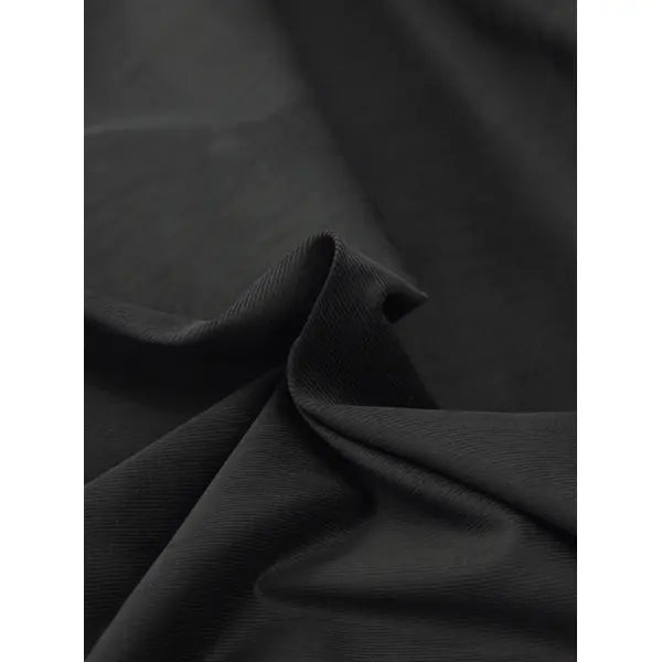 Cotton Babycord Fabric - Black | Truro Fabrics