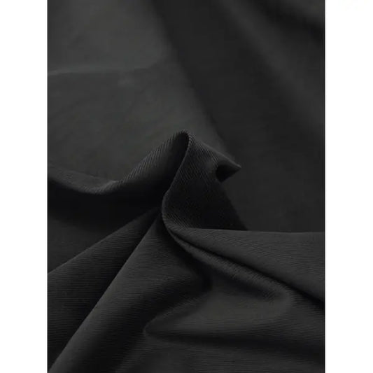 Cotton Babycord Fabric - Black | Truro Fabrics