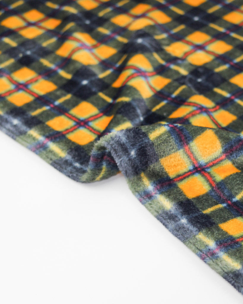 Cuddle Fleece Fabric - Cornish National Tartan
