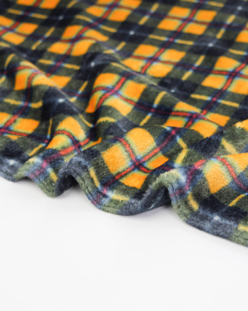 Cuddle Fleece Fabric - Cornish National Tartan