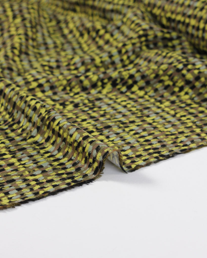 Viscose Twill Fabric - Flicker Dash Citrine