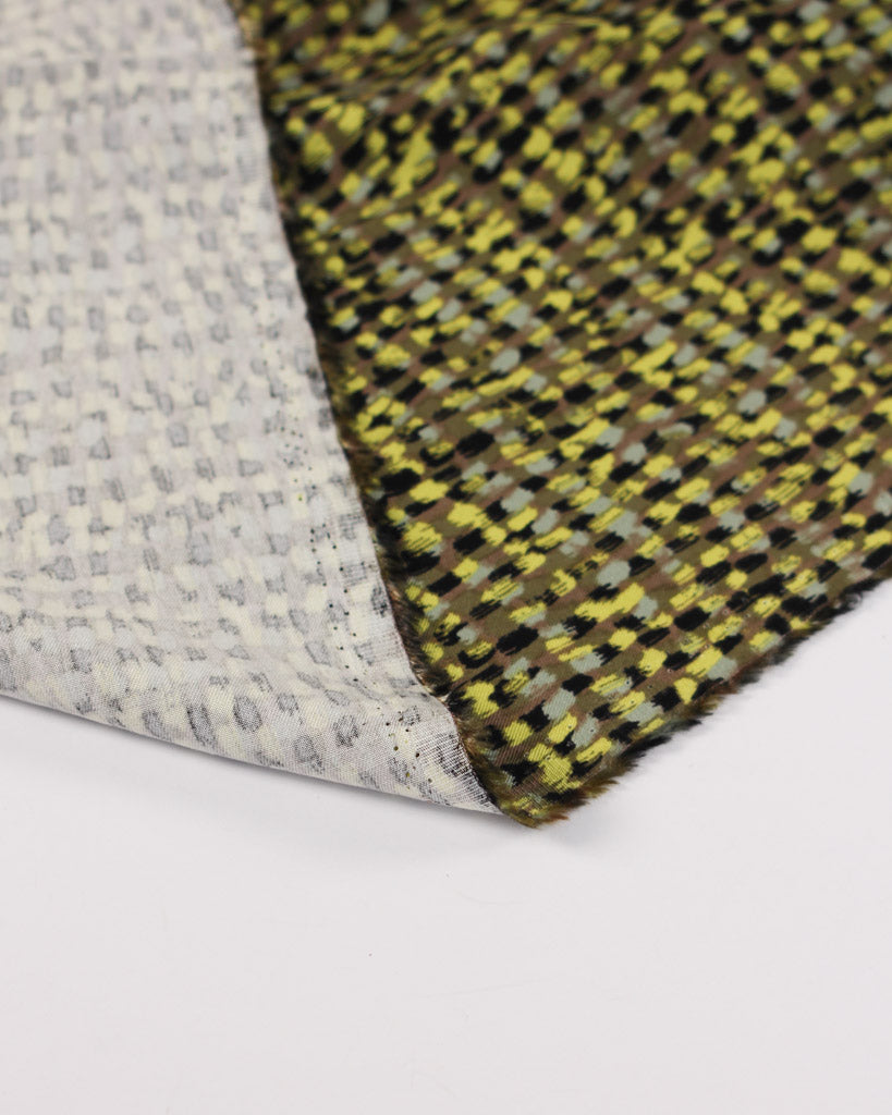 Viscose Twill Fabric - Flicker Dash Citrine