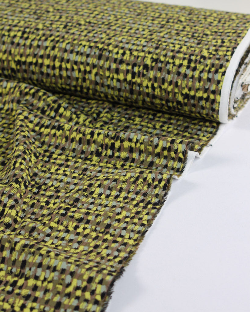 Viscose Twill Fabric - Flicker Dash Citrine