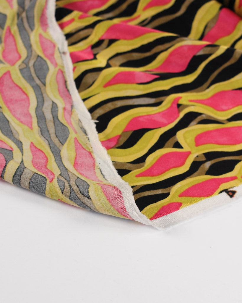 Viscose Satin Fabric - Havana Wave