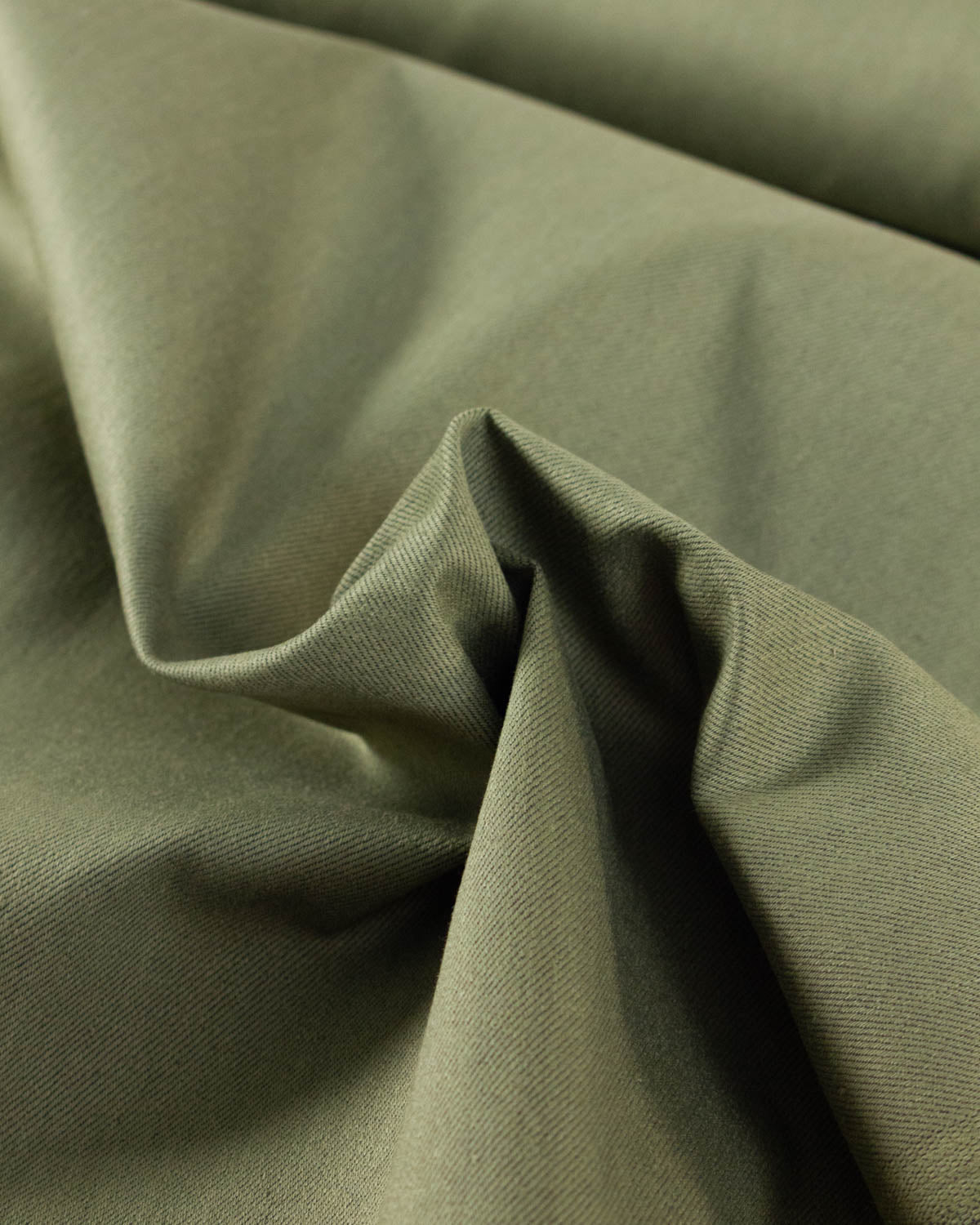 Carlos Stretch Denim Fabric - Military