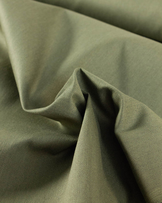 Carlos Stretch Denim Fabric - Military