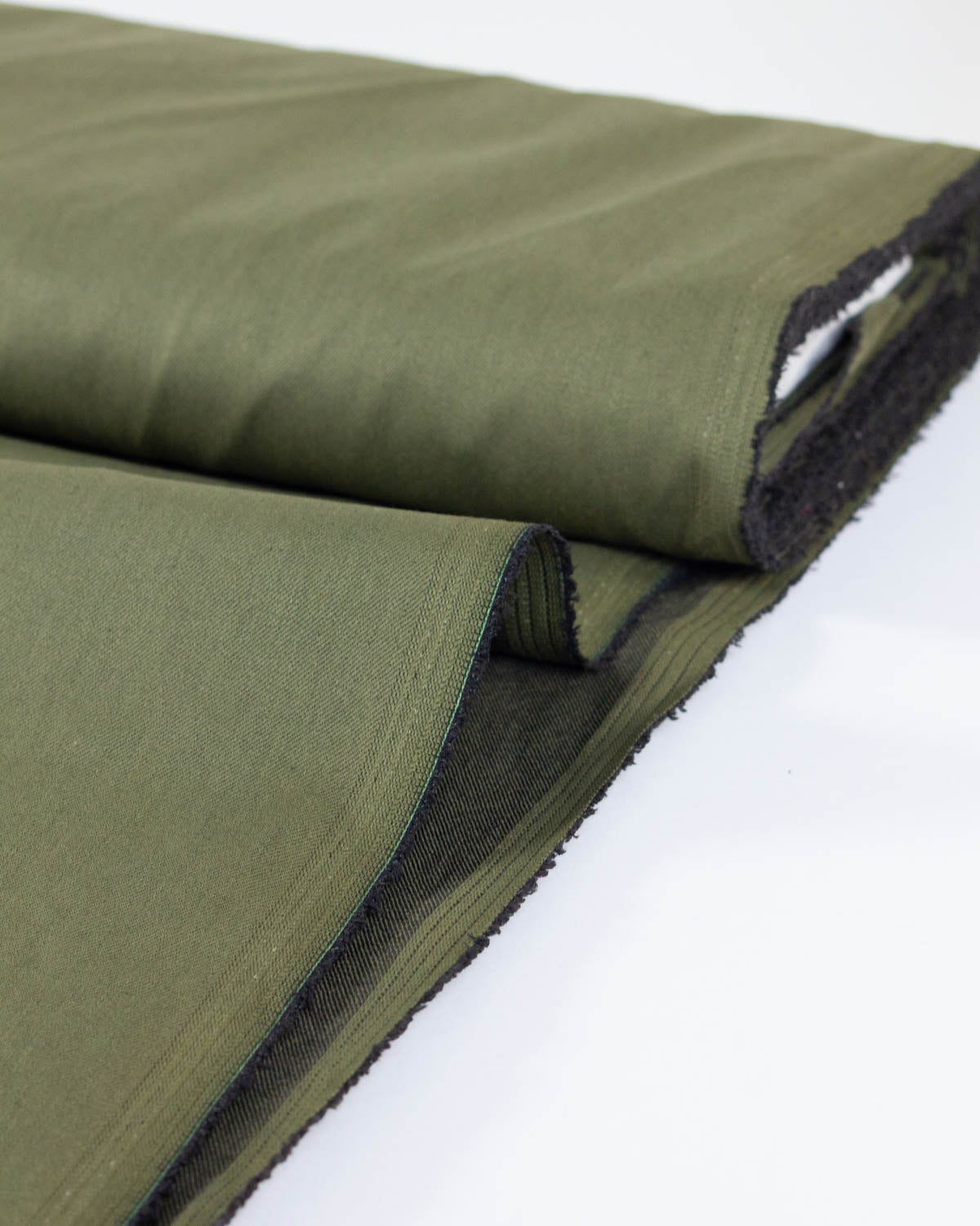 Carlos Stretch Denim Fabric - Military