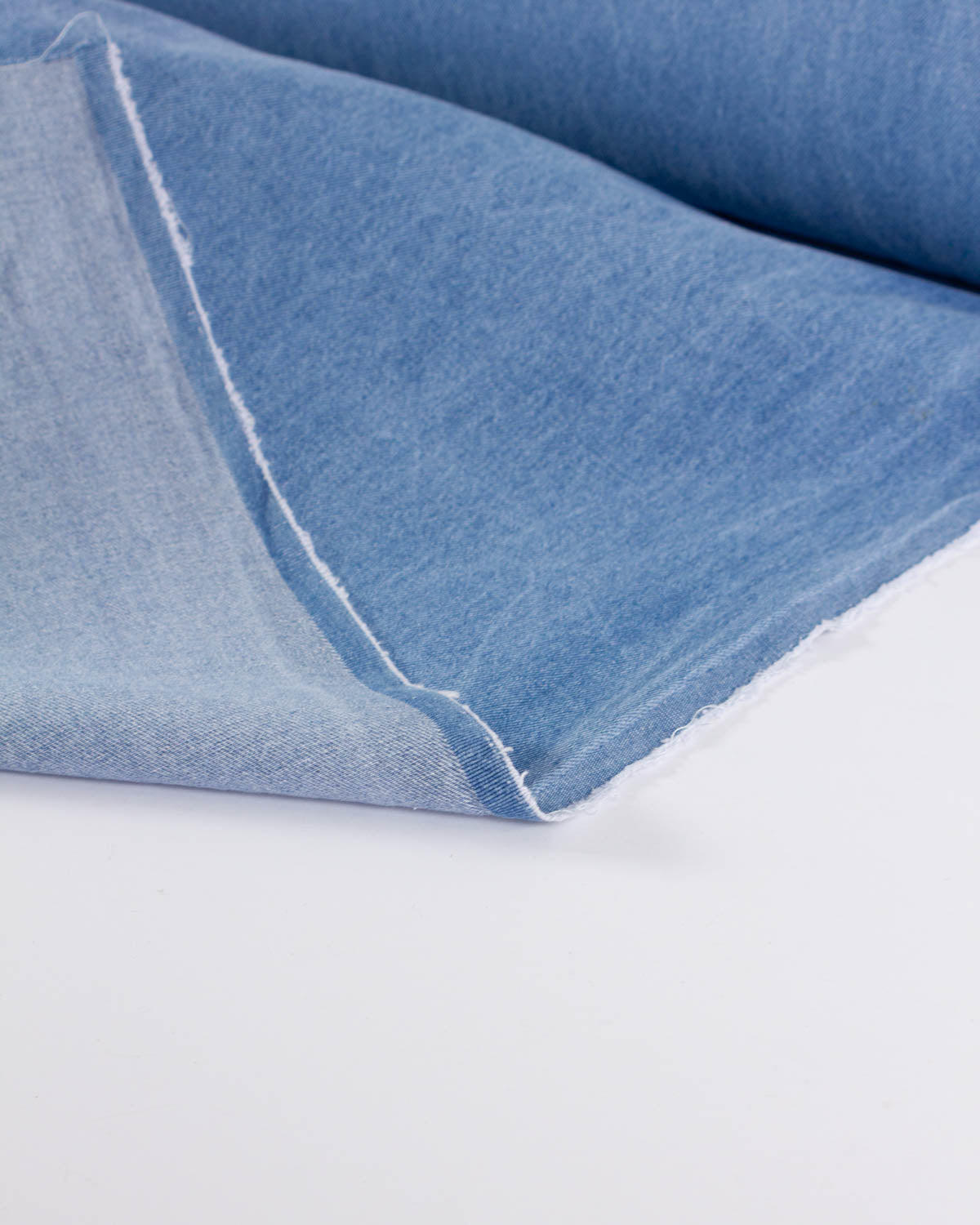 Relaxed Cotton Denim Fabric - Vintage Blue