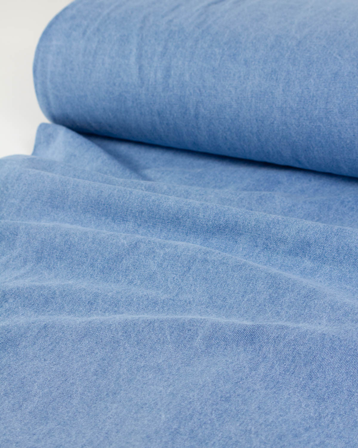 Relaxed Cotton Denim Fabric - Vintage Blue