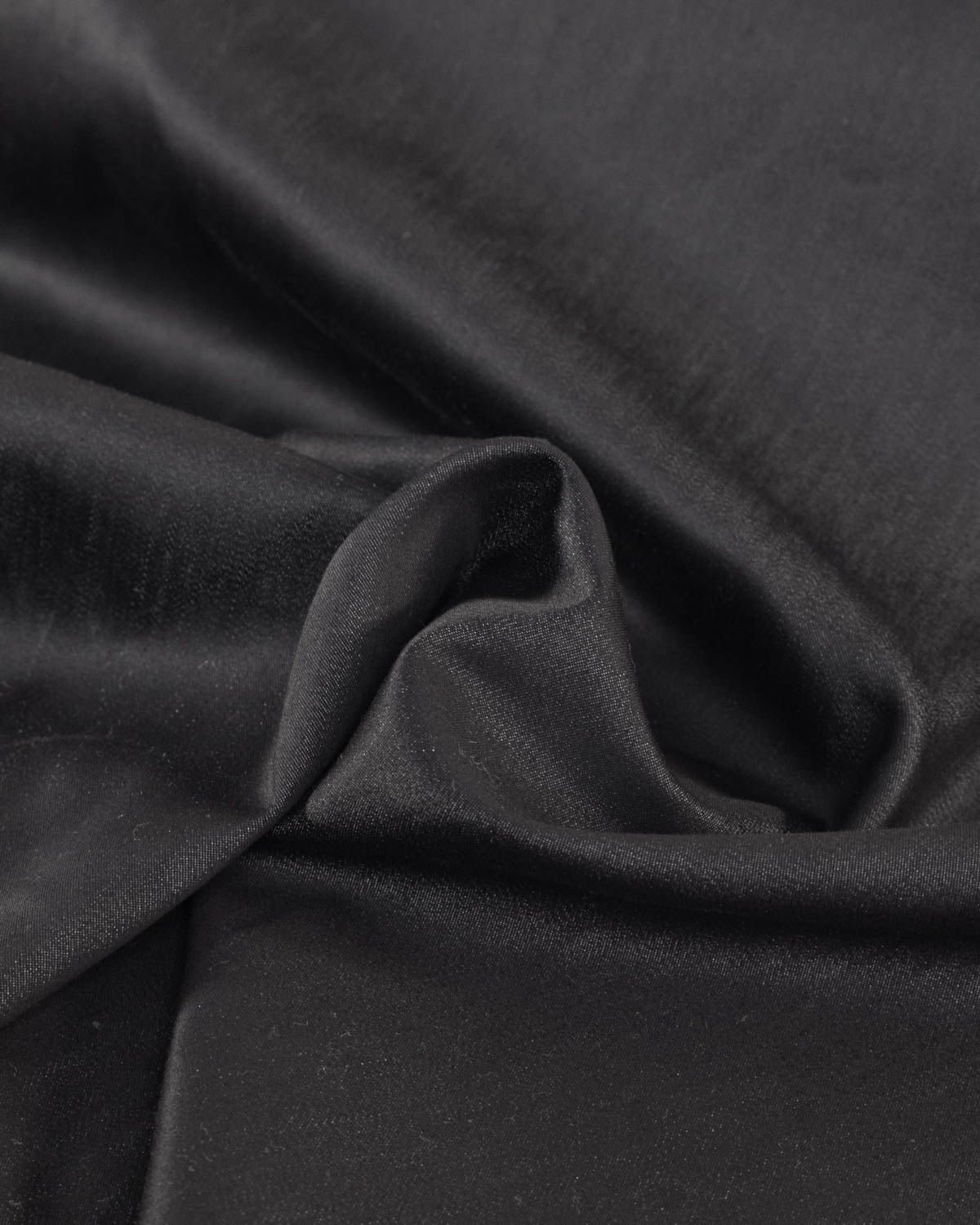 Stretch Denim Shirting Fabric - Black