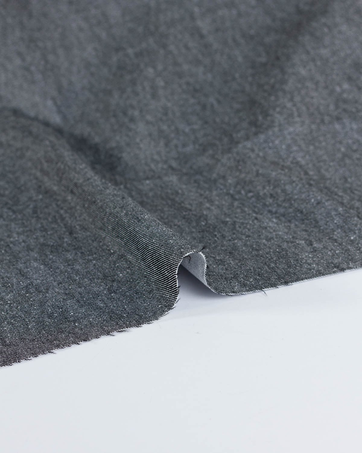 Carlos Stretch Denim Fabric - Chalk White