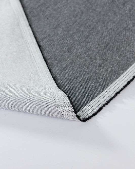 Carlos Stretch Denim Fabric - Chalk White