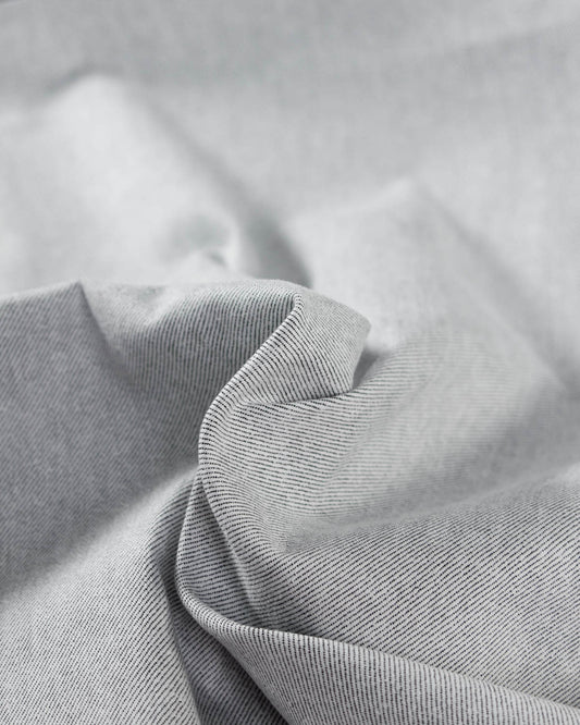 Carlos Stretch Denim Fabric - Chalk White