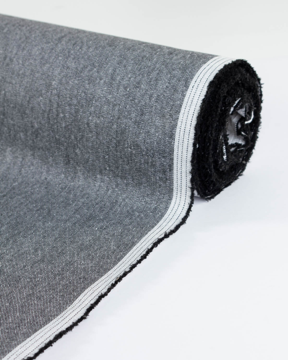 Carlos Stretch Denim Fabric - Chalk White