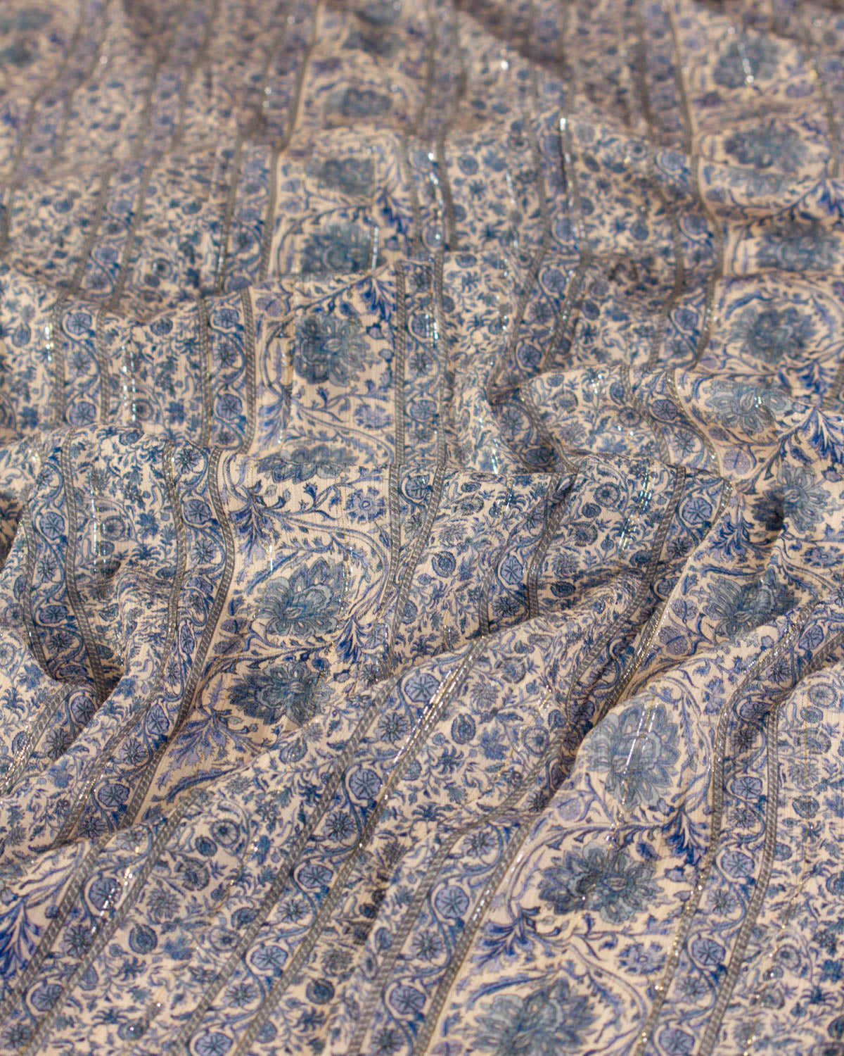 Silver Springs Rayon Fabric - Wandering Indigo