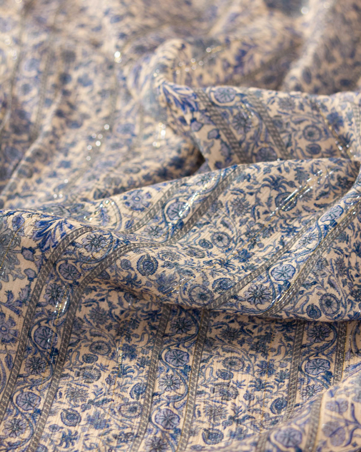 Silver Springs Rayon Fabric - Wandering Indigo