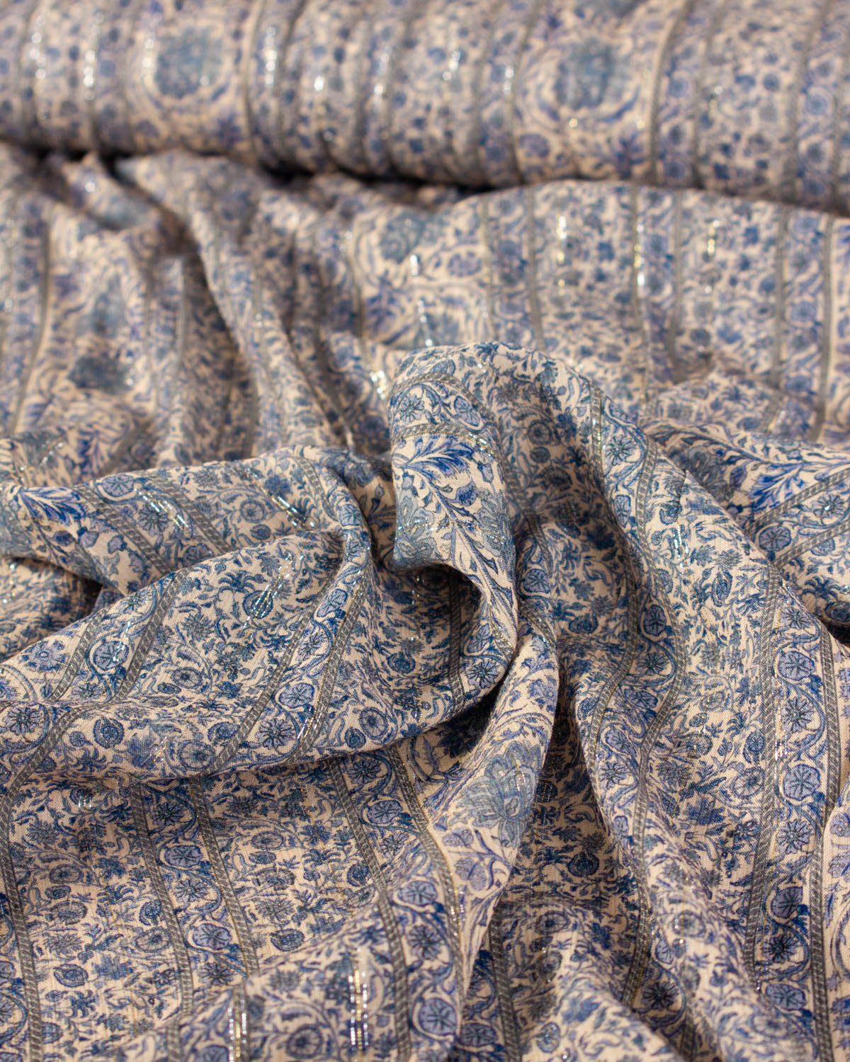 Silver Springs Rayon Fabric - Wandering Indigo