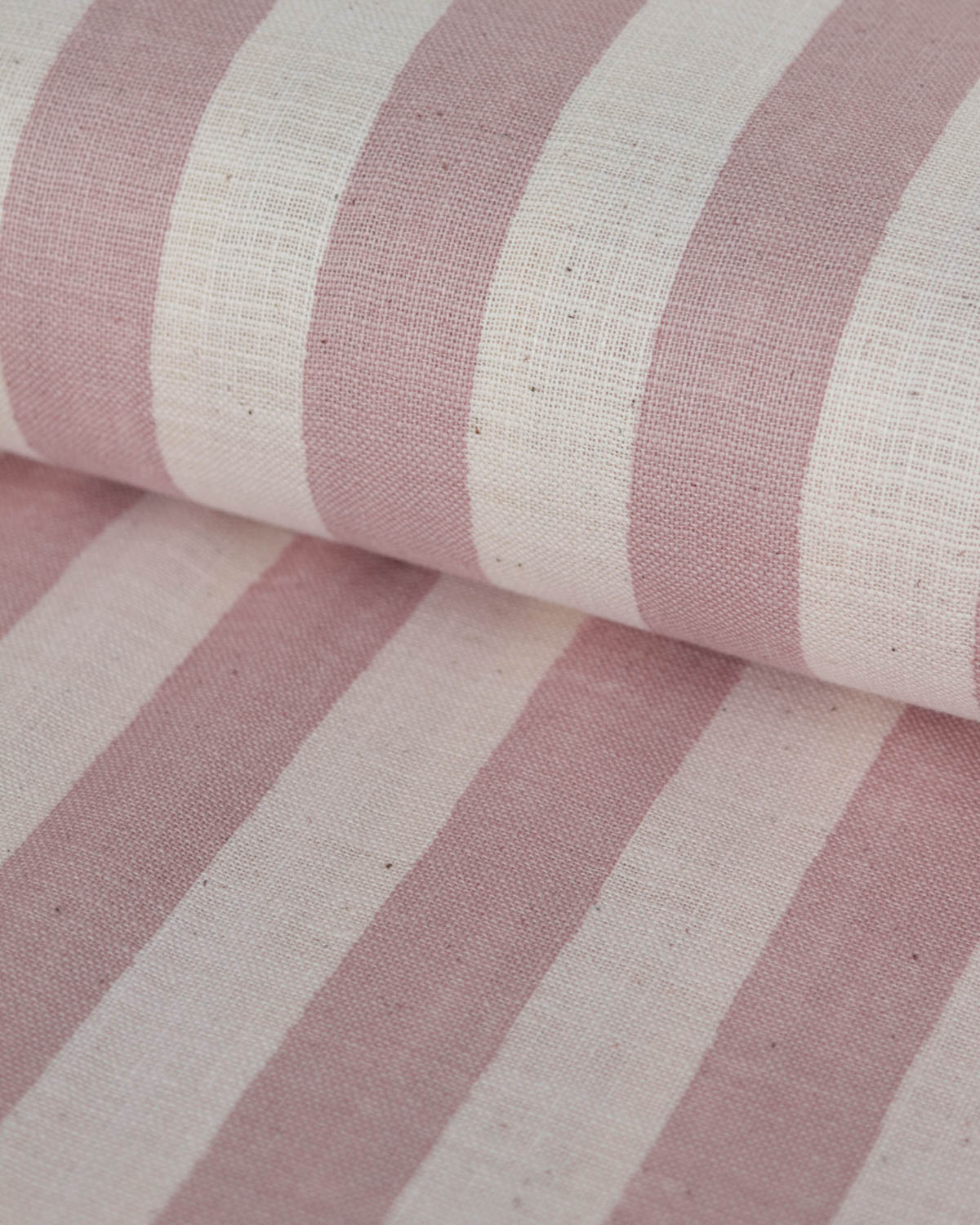Japanese Linen Look Cotton Fabric – Freehand Stripe Quartz