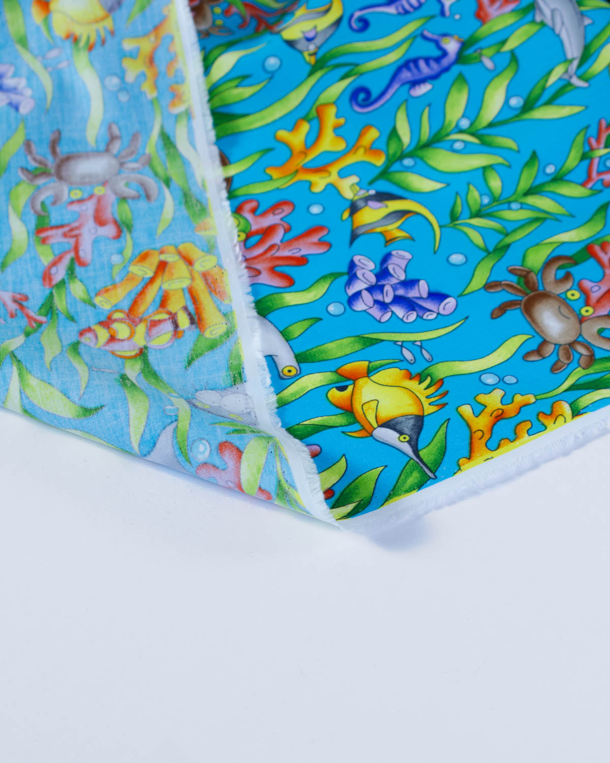 Cotton Poplin Fabric - Under The Sea