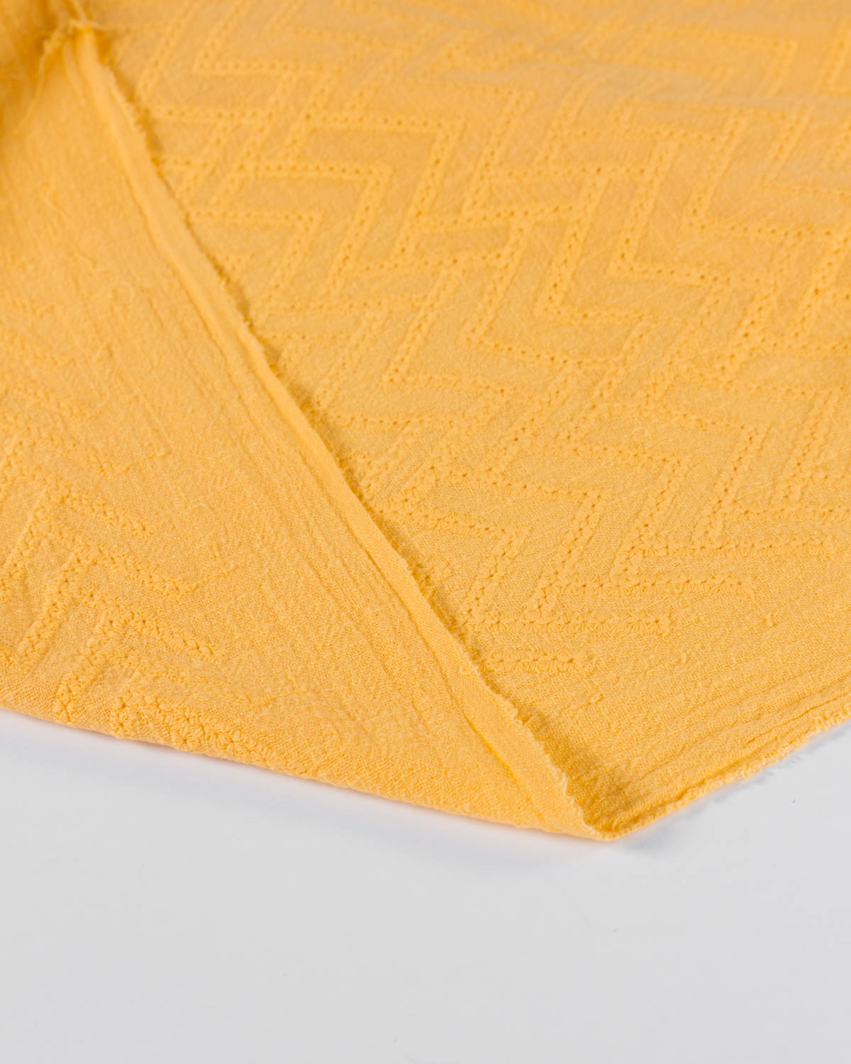 Cotton Gauze Broderie Anglaise Fabric - Sunflower