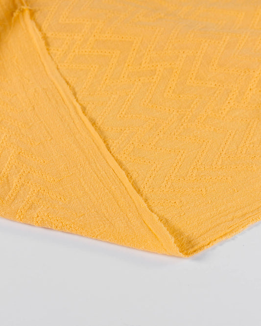 Cotton Gauze Broderie Anglaise Fabric - Sunflower