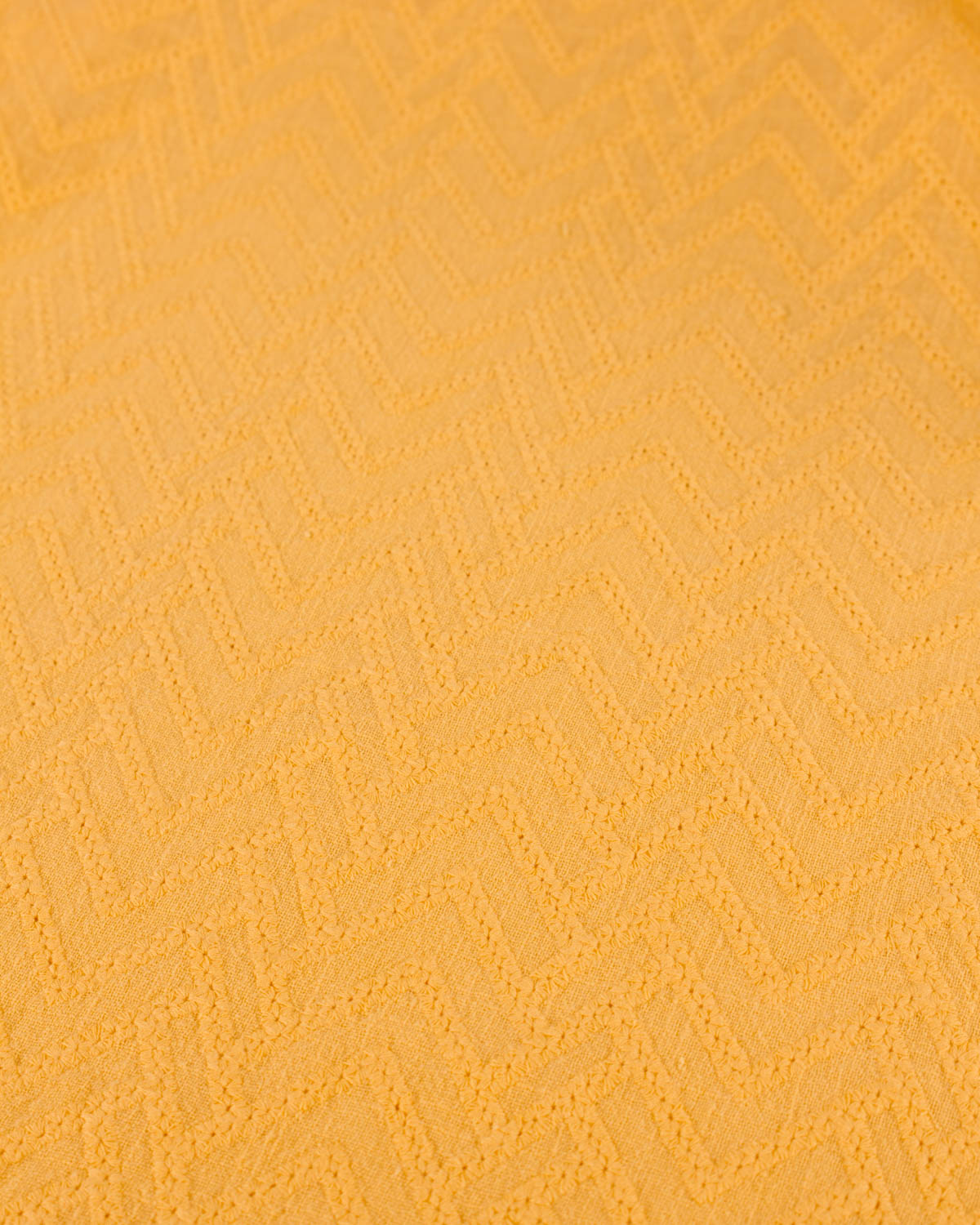 Cotton Gauze Broderie Anglaise Fabric - Sunflower