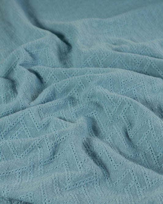 Cotton Gauze Broderie Anglaise Fabric - Hydrangea