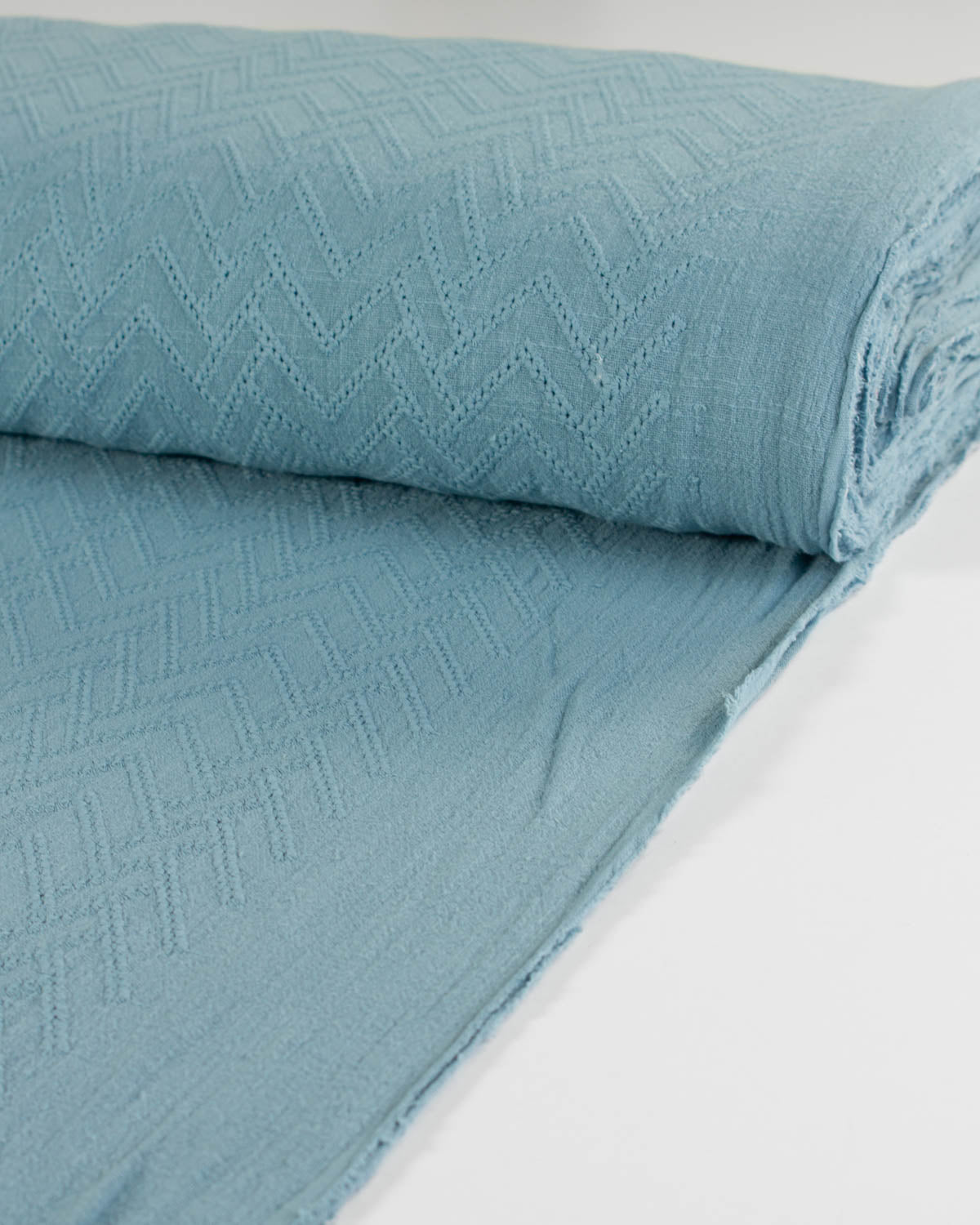 Cotton Gauze Broderie Anglaise Fabric - Hydrangea