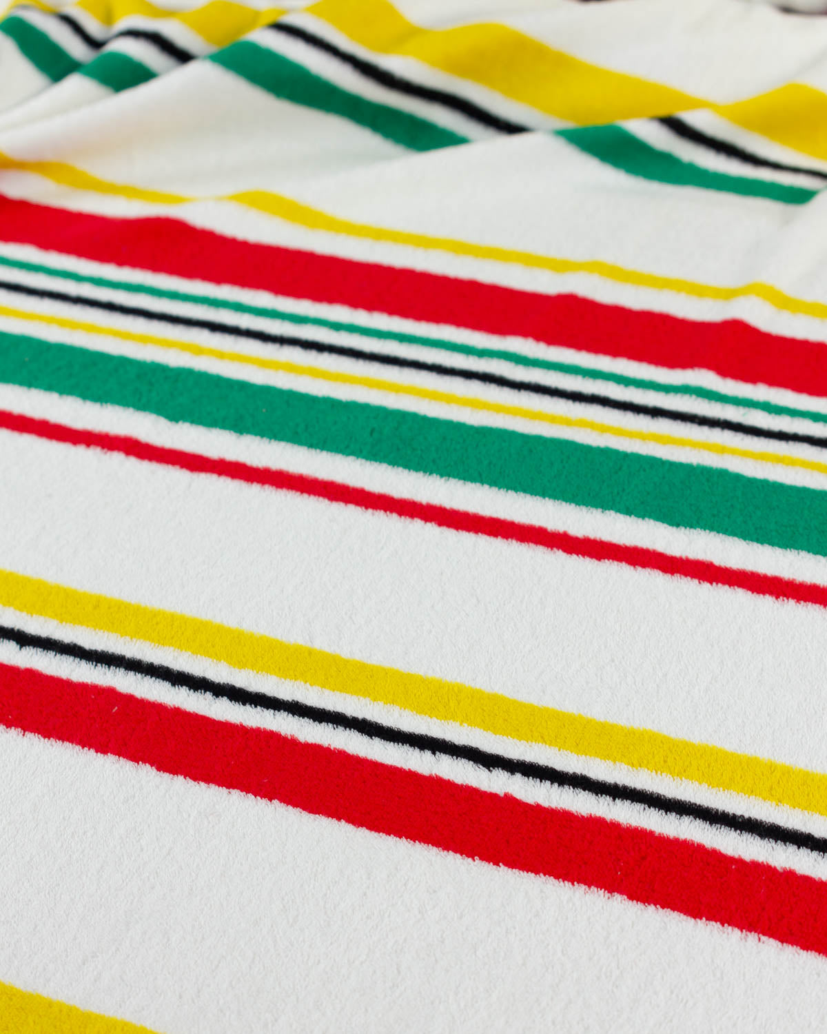 100% Cotton Jersey Towelling Fabric - Island Stripe