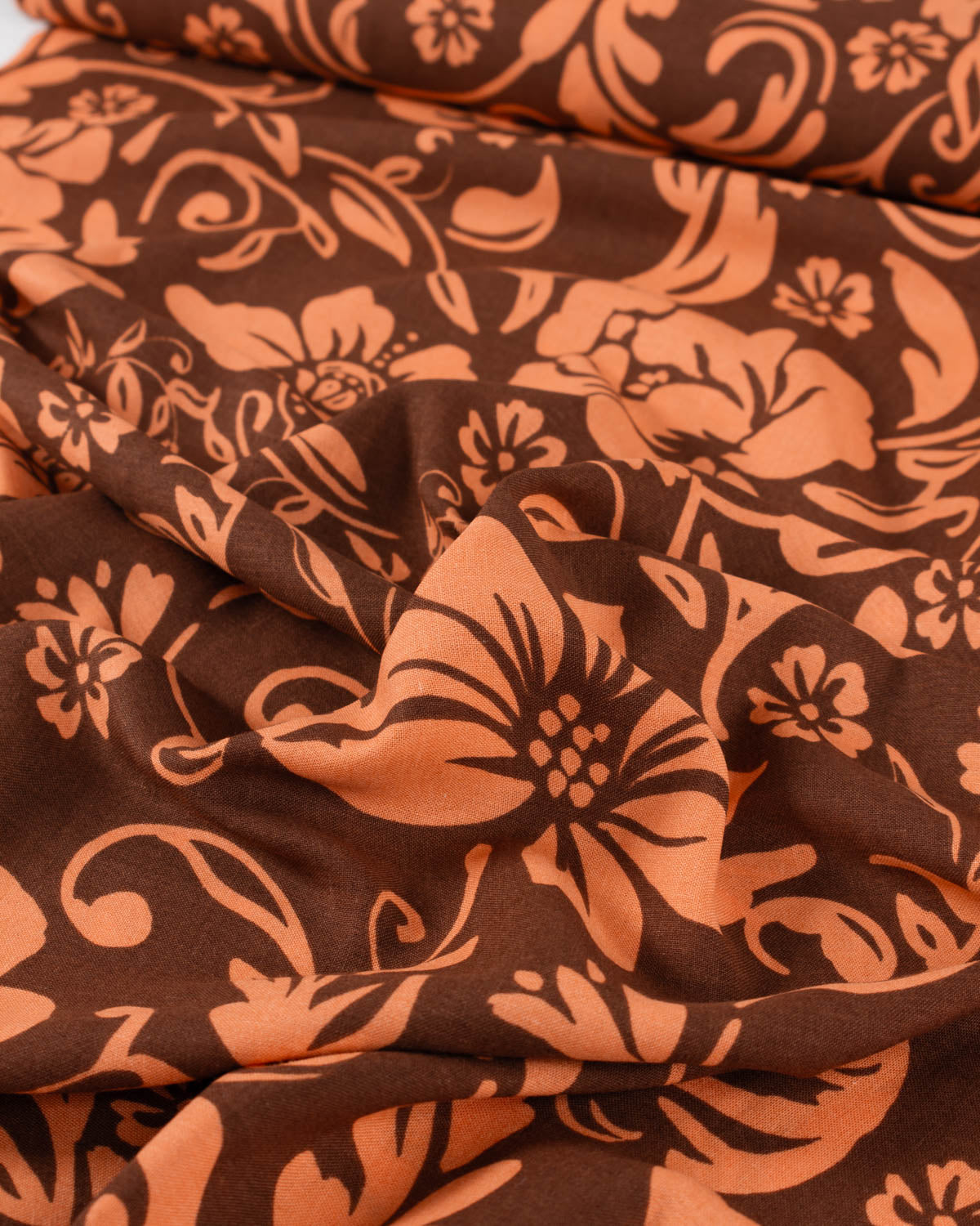 Viscose Linen Fabric - Sunbleached Hibiscus