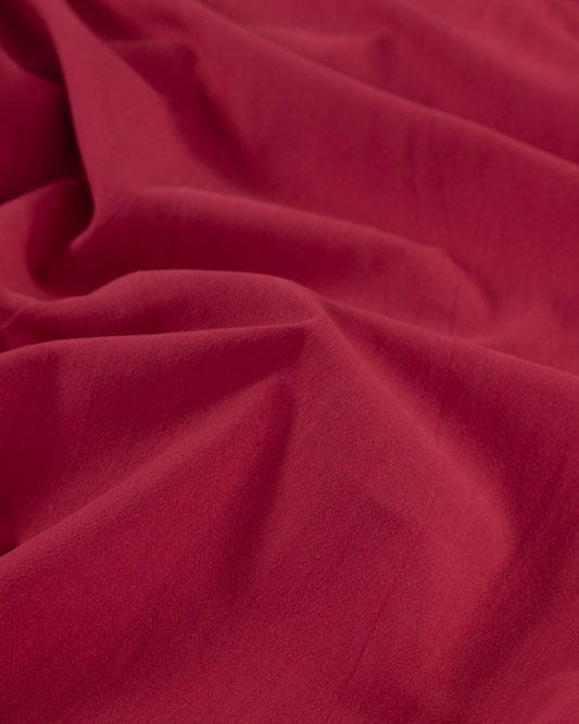 Crushed Cotton Fabric -Cherry
