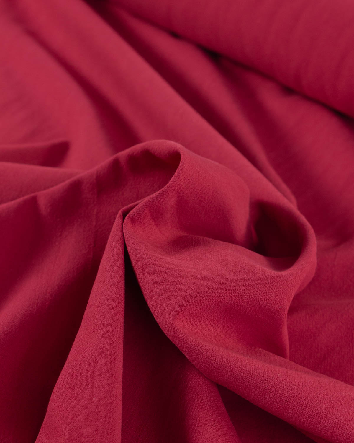 Crushed Cotton Fabric -Cherry