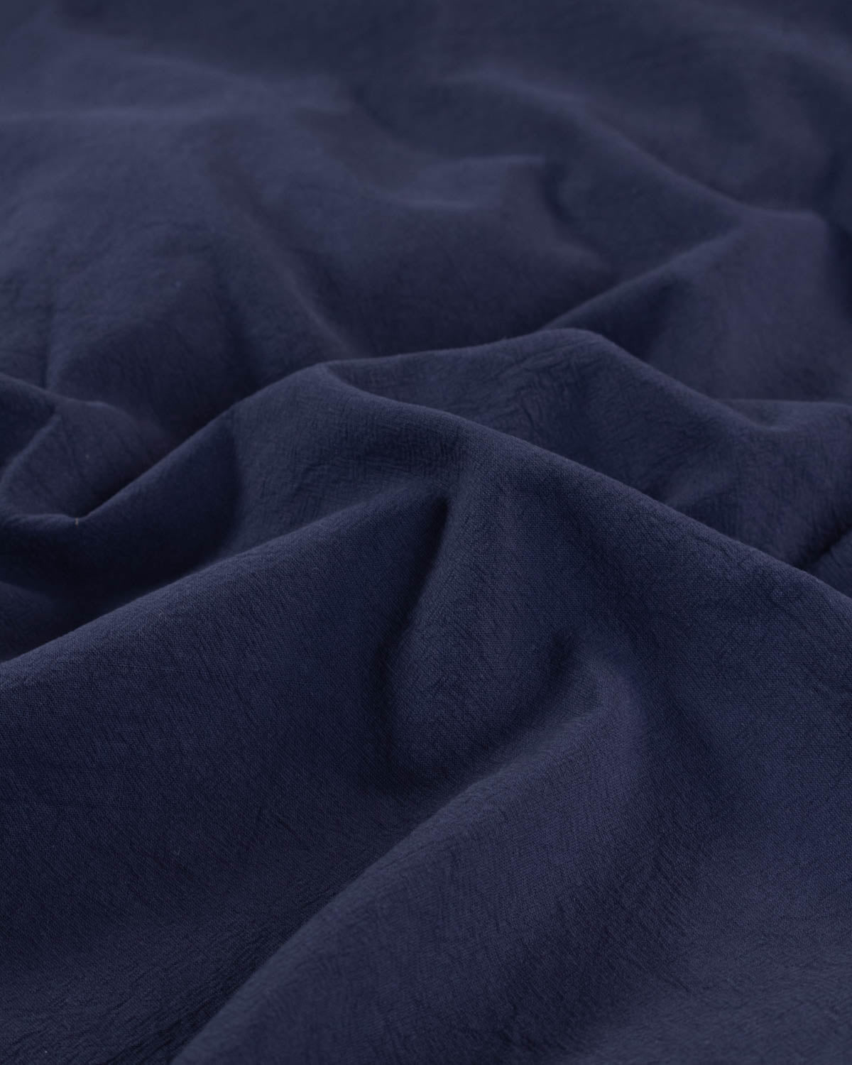 Crushed Cotton Fabric - Navy
