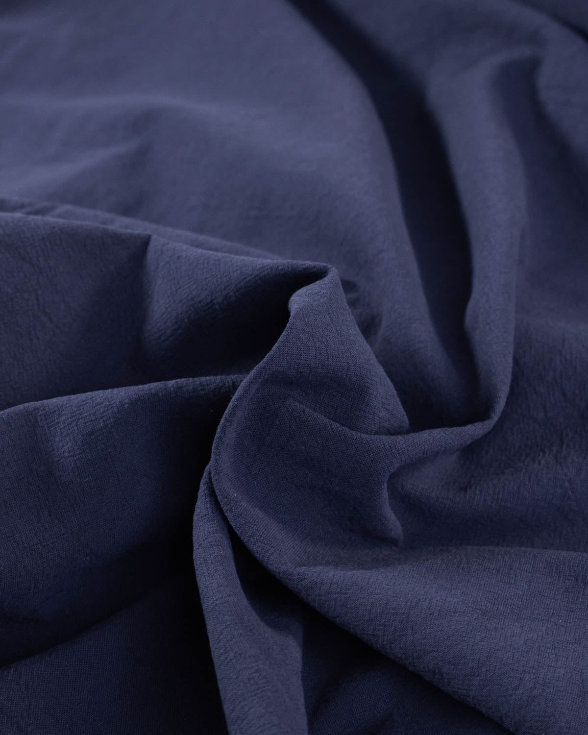 Crushed Cotton Fabric - Navy