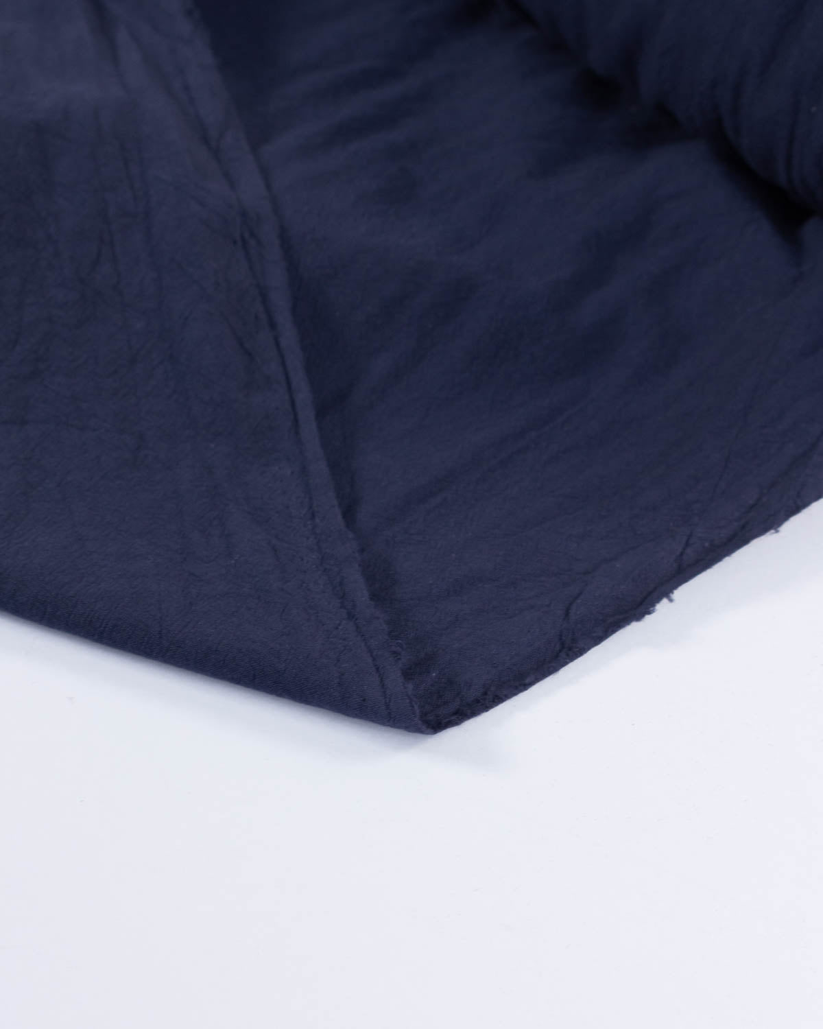 Crushed Cotton Fabric - Navy