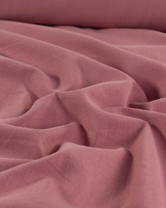 Crushed Cotton Fabric - Rose
