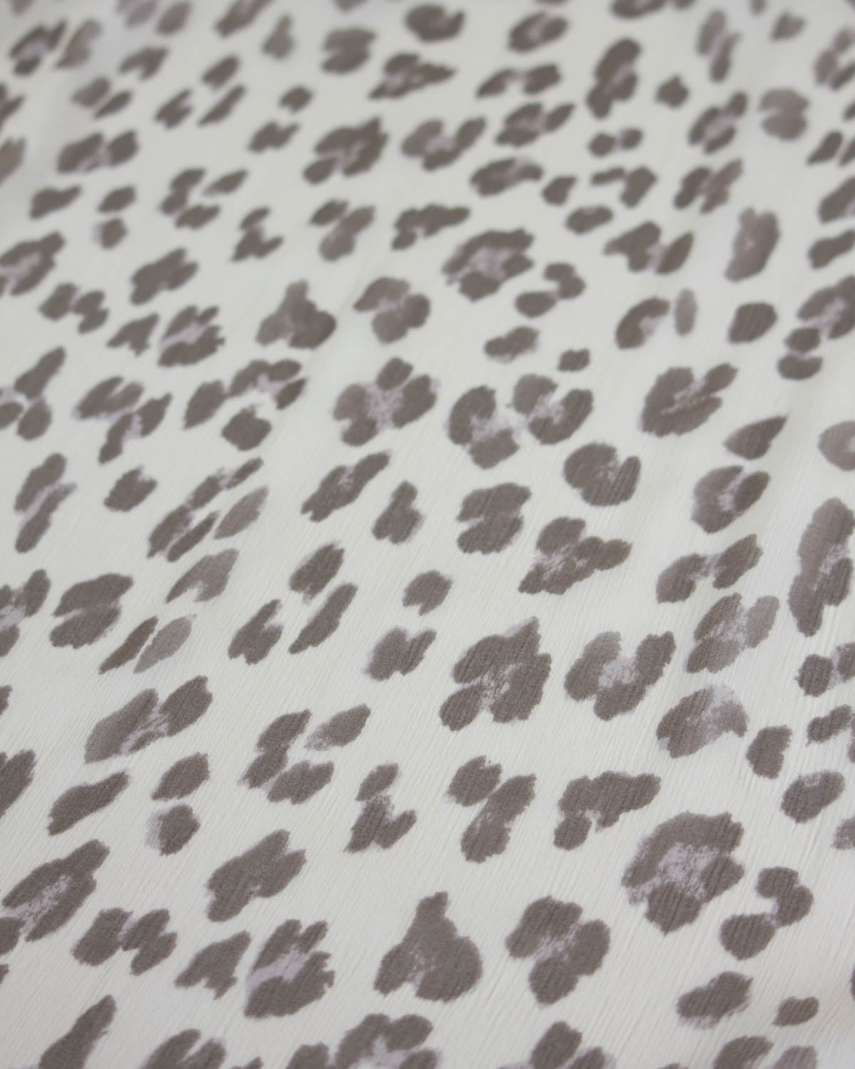 100% Silk Chiffon Fabric - Vintage Leopard