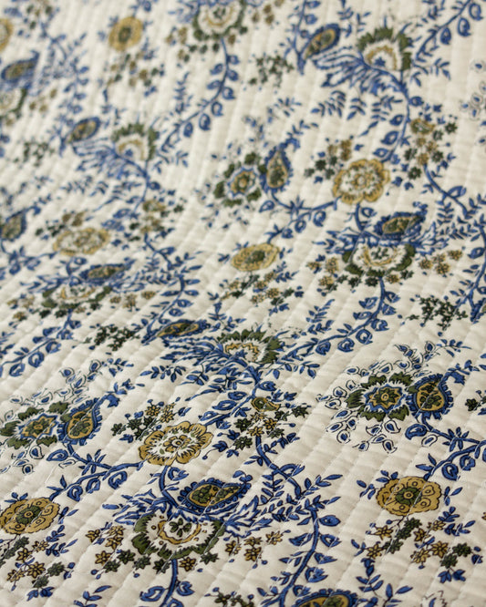 Reversible Quilted Cotton Fabric – Jaipur Paisley